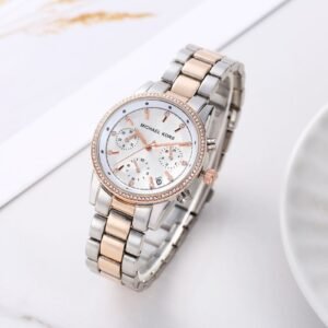 Michael Kor_s Bryant Chronograph 2Ton-Copper-White