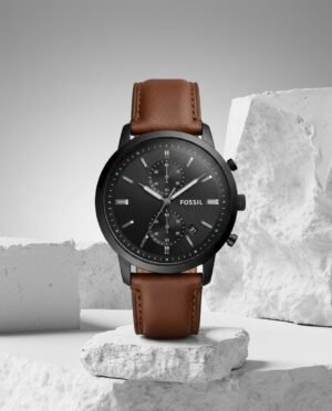 Fossi_l Townsman Chronograph DarkBrown-Black-Black