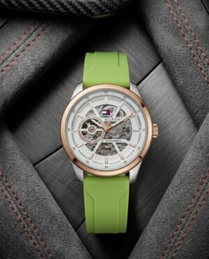 Tommmy Hilfige_r Automatic Silicon Green-Copper-White