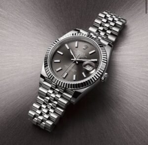 Rolee_x Oyster Perpetual Date Just Silver-Grey