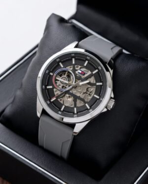 Tommmy Hilfige_r Automatic Silicon Grey-Silver-Black